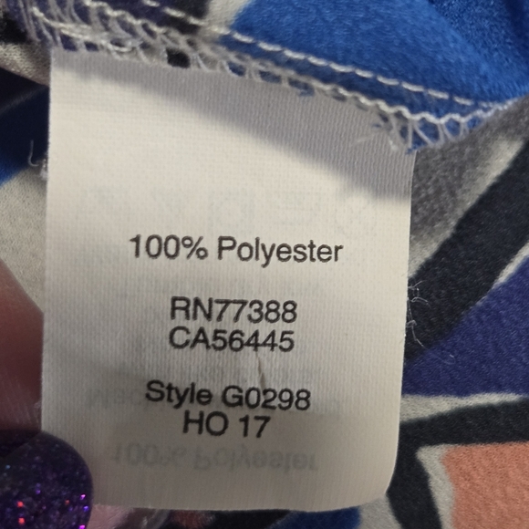 J Crew Women Colorful Butterfly Peace Print Boat Neck Blouse Size Small - Picture 5 of 8